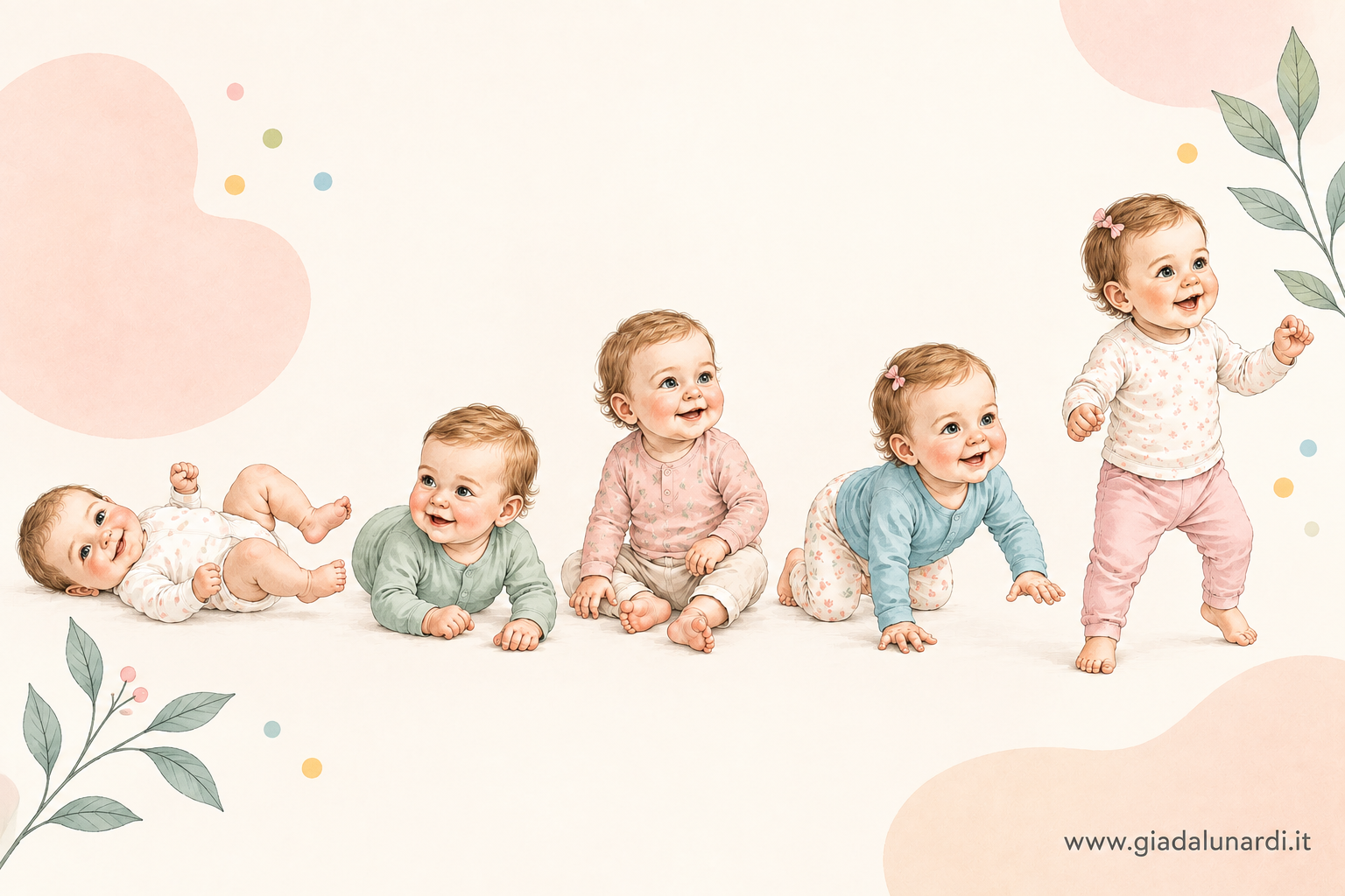 Sviluppo neuropsicomotorio nei neonati e lattanti, illustrazione dello studio della dottoressa Giada Lunardi